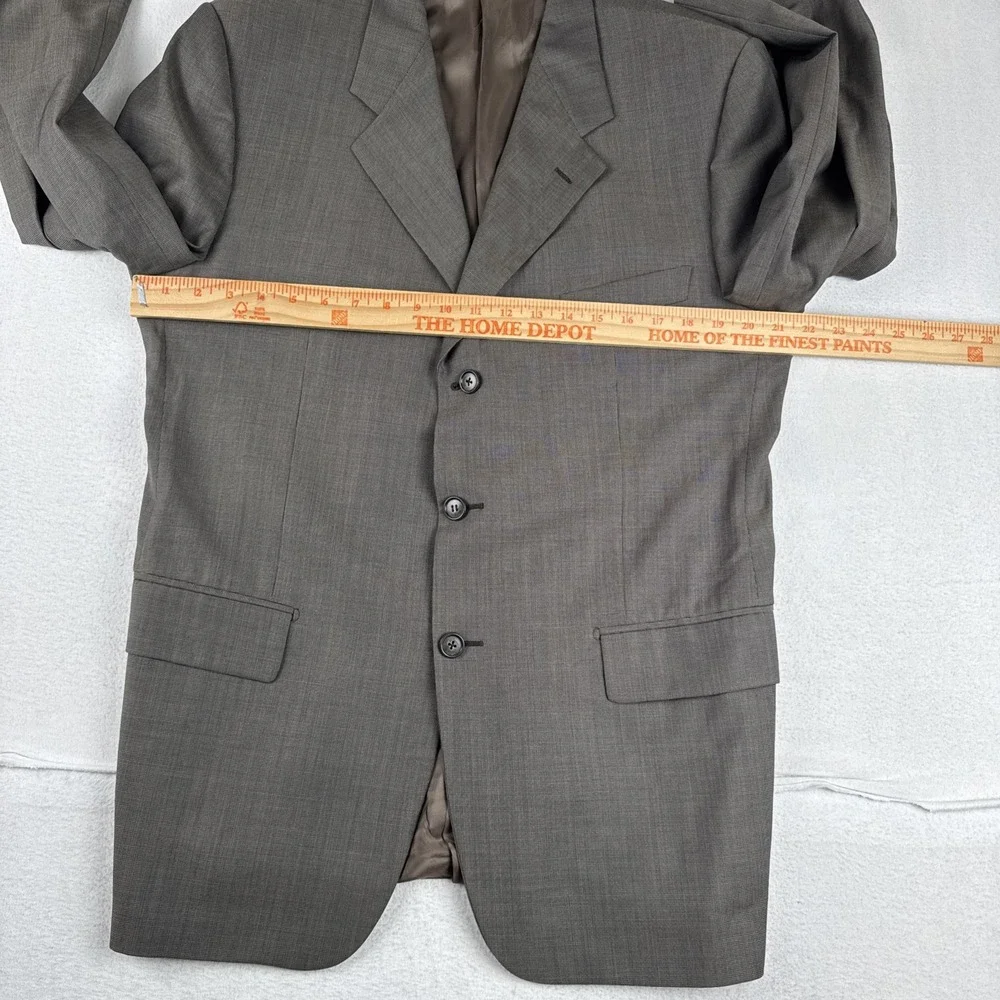 Corneliani Mens Brownish Gray Two Piece Suit 42R , Pants Fit 32*28 3 Button Wool